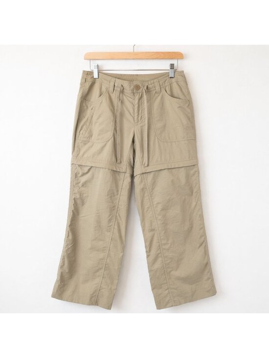 The North Face Pants - The North Face Convertible Hiking Pants Womens US 8 Khaki Zip Off Nylon Camping